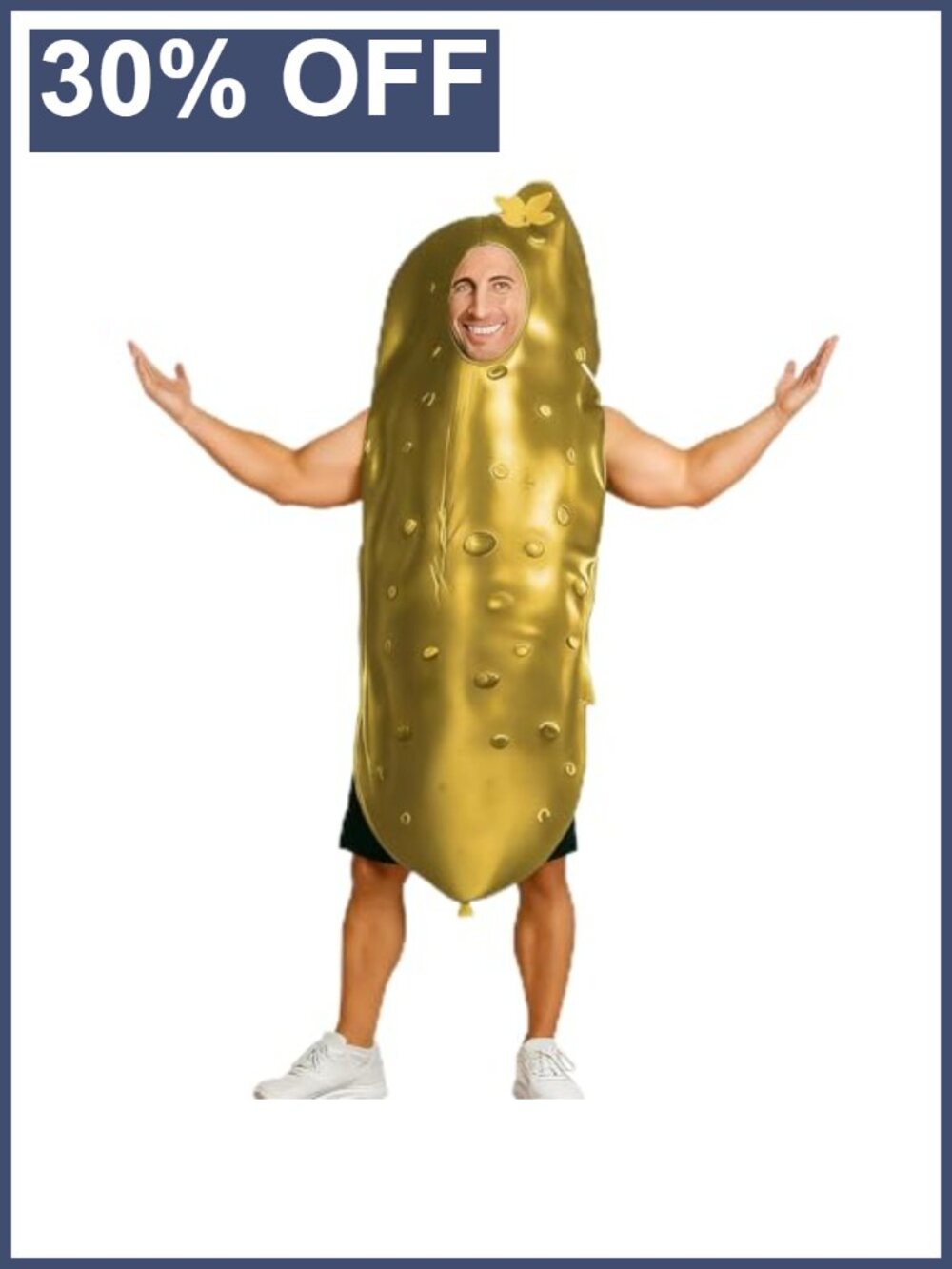 Adult Pickle Costume Unisex Funny Halloween Food Jumpsuit Cosplay
